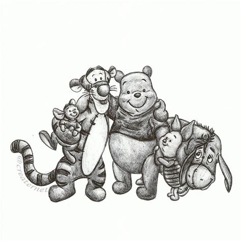 winnie the pooh doodle|winnie the pooh first sketches.